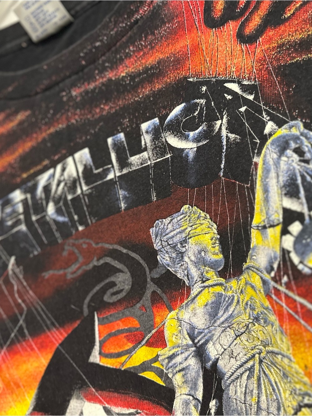 VTG ‘91 Metallica Sz:XL Brockum AOP First Five Albums Single Stitch Band Tee. - Picture 9 of 16